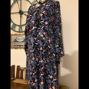 Plus Size Bright Floral Dress